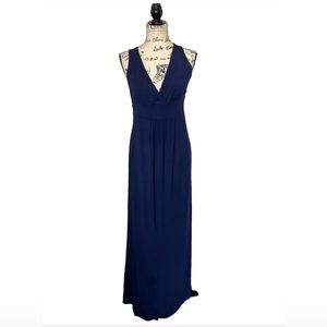 Loveappella Midnight Blue Surplice Top Maxi - PXL
